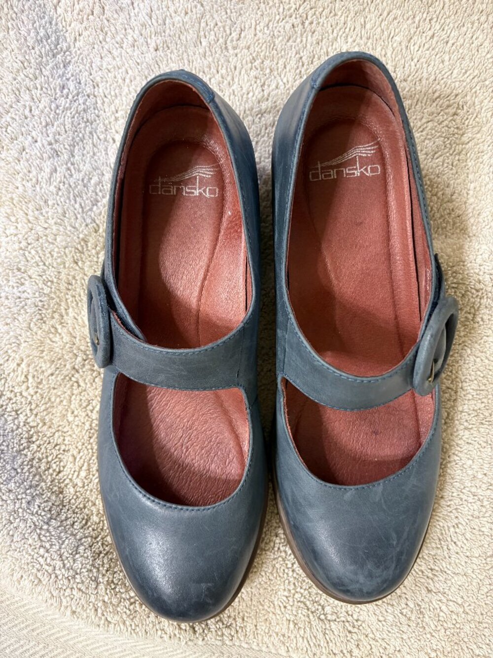 Dansko Mary Jane Shoes Size EU39 Light Blue